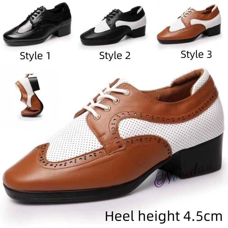New Fashion Leather Men's Latin Dance Shoes Oxford Modern Dance Tango Men's National Standard Dance Shoes FR38-46 Heel 4.5cm
New Fashion Leather Men's Latin Dance Shoes Oxford Modern Dance Tango Men's National Standard Dance Shoes FR38-46 Heel 4.5cm