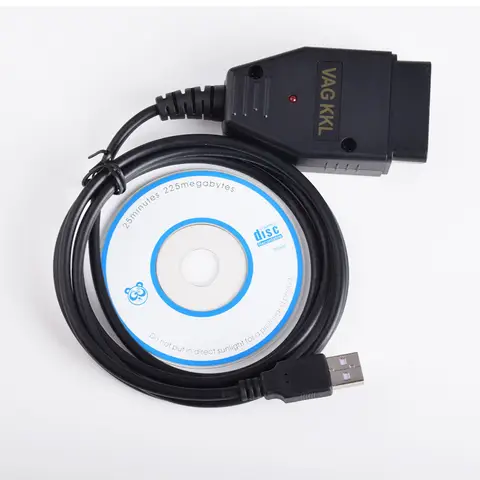 USB VAG‑COM KKL409.1 OBD2 Diagnostik Tarayıcı Kablosu, FT232RL Çipli, V‑W Au‑di Skoda Seat Otomobil Diagnostik Aracı için Araç OBDII Arıza Kodu Okuyucu Adaptörü