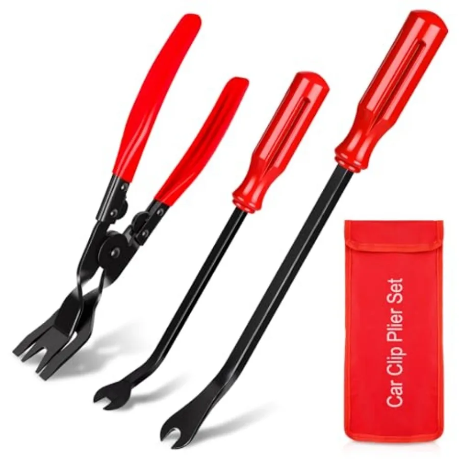 Clip Pliers Trim Removal Tools - 3 Pack Car Removal Tool Set to Remove Rivets Fasteners Push Pins, Clips Puller Kit for Door Da
Clip Pliers Trim Removal Tools - 3 Pack Car Removal Tool Set to Remove Rivets Fasteners Push Pins, Clips Puller Kit for Door Da
