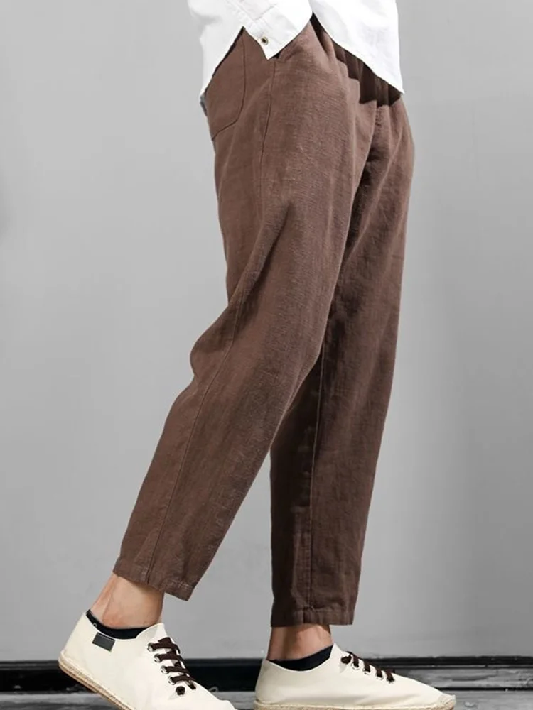 Men's Cotton Linen Casual Pants Spring Summer Breathable Loose Waist Comfortable Fit Youthful Sle Straight Leg Trousers
Men's Cotton Linen Casual Pants Spring Summer Breathable Loose Waist Comfortable Fit Youthful Sle Straight Leg Trousers