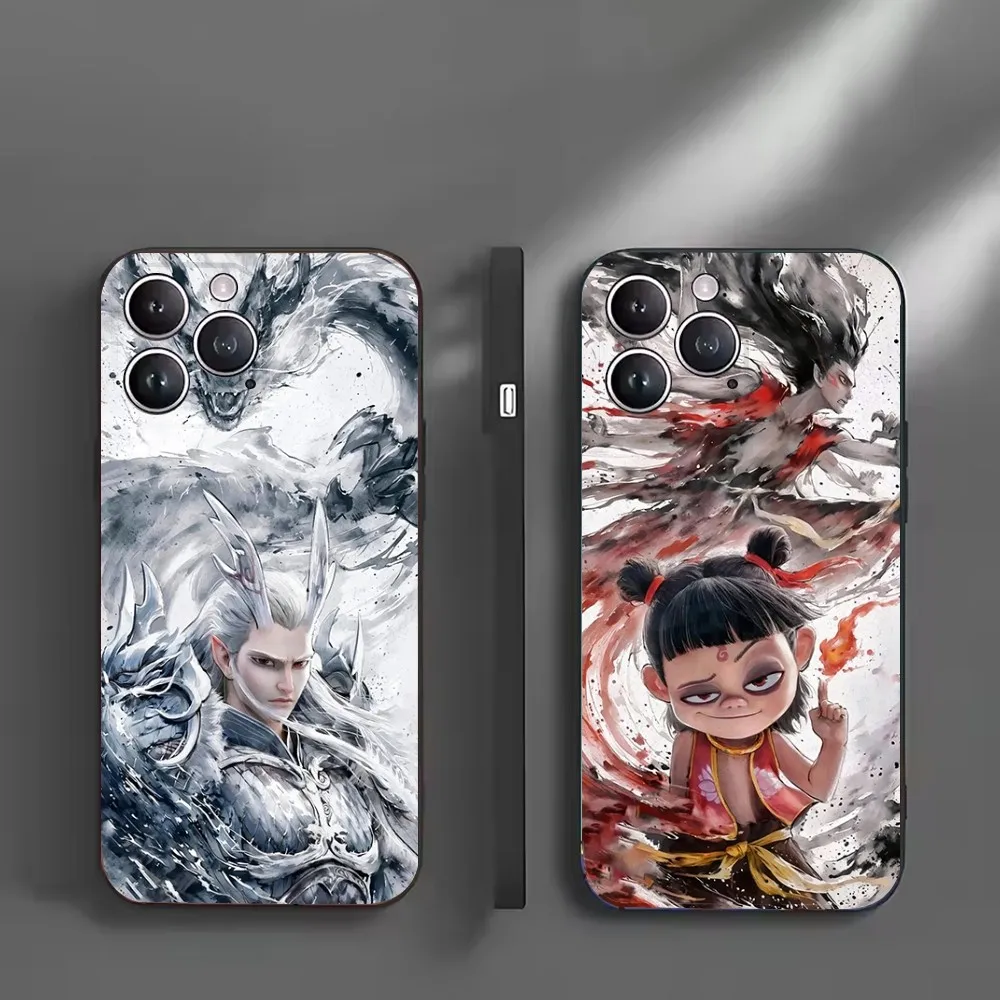 Cartoon N-Ne Zha 2 Phone Case For iPhone16,15,14,13,12 Mini 11 Pro XR,X,XS,MAX 7,8 Plus Silicone Cover Soft Black
Cartoon N-Ne Zha 2 Phone Case For iPhone16,15,14,13,12 Mini 11 Pro XR,X,XS,MAX 7,8 Plus Silicone Cover Soft Black