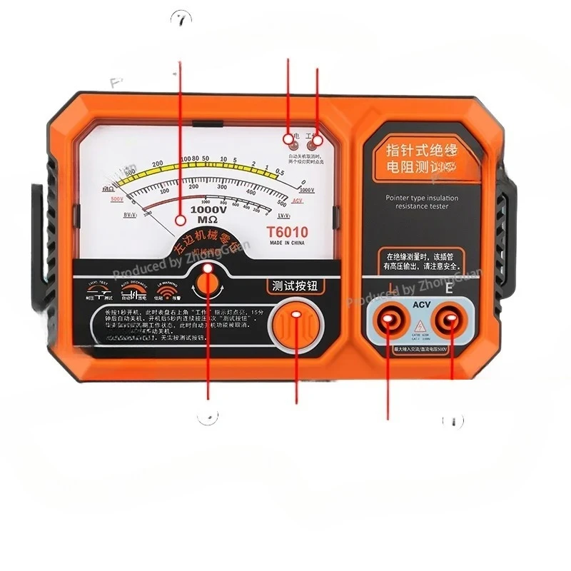 Adapted for Pointer Type Insulation Resistance Tester 6010 Low Resistance Tester Transistor Withstand Voltage Measurement
Adapted for Pointer Type Insulation Resistance Tester 6010 Low Resistance Tester Transistor Withstand Voltage Measurement
