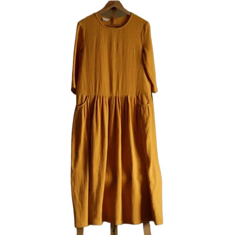 2024 Spring Summer women Comfortable and soft Dress Three Quarter Sleeve dresses cotton linen dress plus size vestidos de fiesta
2024 Spring Summer women Comfortable and soft Dress Three Quarter Sleeve dresses cotton linen dress plus size vestidos de fiesta