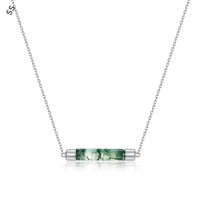 2025 Minimalist Geometric Moss Pendant Necklace for Women S925 Sterling Silver Jewelry Delicate 40+5cm Collarbone Chain Gift
2025 Minimalist Geometric Moss Pendant Necklace for Women S925 Sterling Silver Jewelry Delicate 40+5cm Collarbone Chain Gift