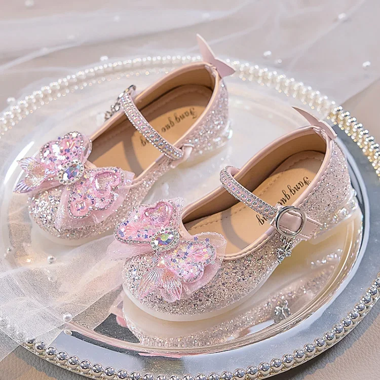 2025 New Sequin Rhinestone Bow Children's Leather Shoes Baby Kid's Soft Sole High Heels Crystal Shoes Girls' Princess Shoes
2025 New Sequin Rhinestone Bow Children's Leather Shoes Baby Kid's Soft Sole High Heels Crystal Shoes Girls' Princess Shoes