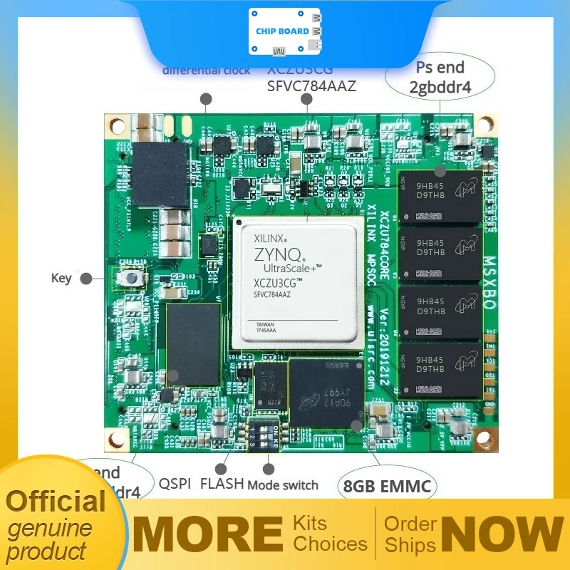 Milinker MLK-MZU03 UltraScale+ MPSoC FPGA core platform supporting 3CG and 3EG devices for embedded acceleration
Milinker MLK-MZU03 UltraScale+ MPSoC FPGA core platform supporting 3CG and 3EG devices for embedded acceleration