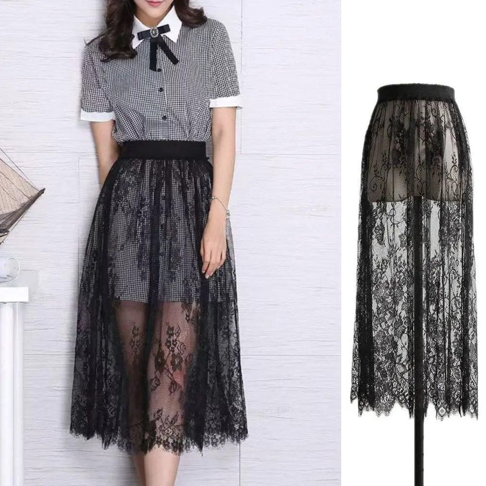 Sweet Flower Lace Underskirt Slips 75cm Cheongsam Mesh Underskirt Slips Dress Streetwear Loose Lining Petticoat Women Girls
Sweet Flower Lace Underskirt Slips 75cm Cheongsam Mesh Underskirt Slips Dress Streetwear Loose Lining Petticoat Women Girls