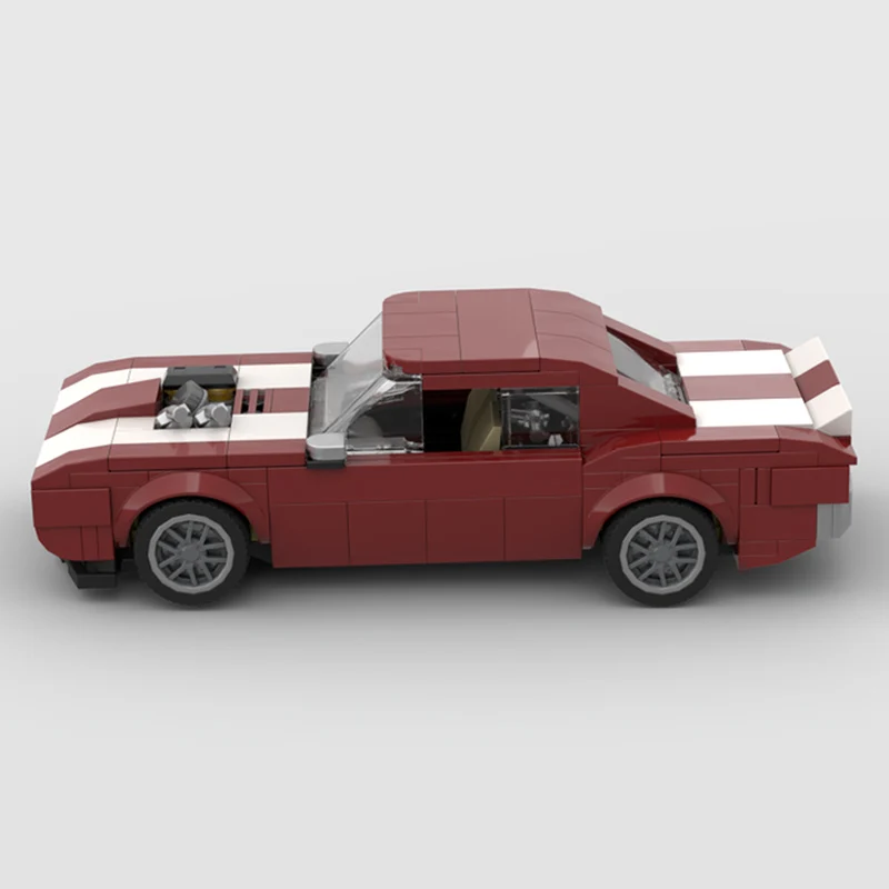 Speed Racing Car Model MOC Building Bricks SS American Muscle Car Modular Technology Children Holiday Gifts Assemble Toys Suit