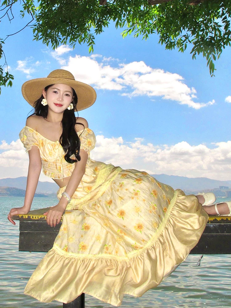 oulder Bared High Waist Skirt Two Piece Set Summer Anti Aging Dopane Beachwear Combo Polyester Fiber High Stretch
oulder Bared High Waist Skirt Two Piece Set Summer Anti Aging Dopane Beachwear Combo Polyester Fiber High Stretch