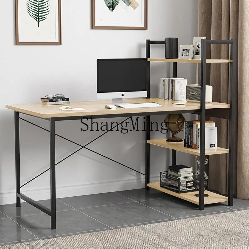 SM1.2m desk large white table writing desk with shelf desktop computer desk
SM1.2m desk large white table writing desk with shelf desktop computer desk