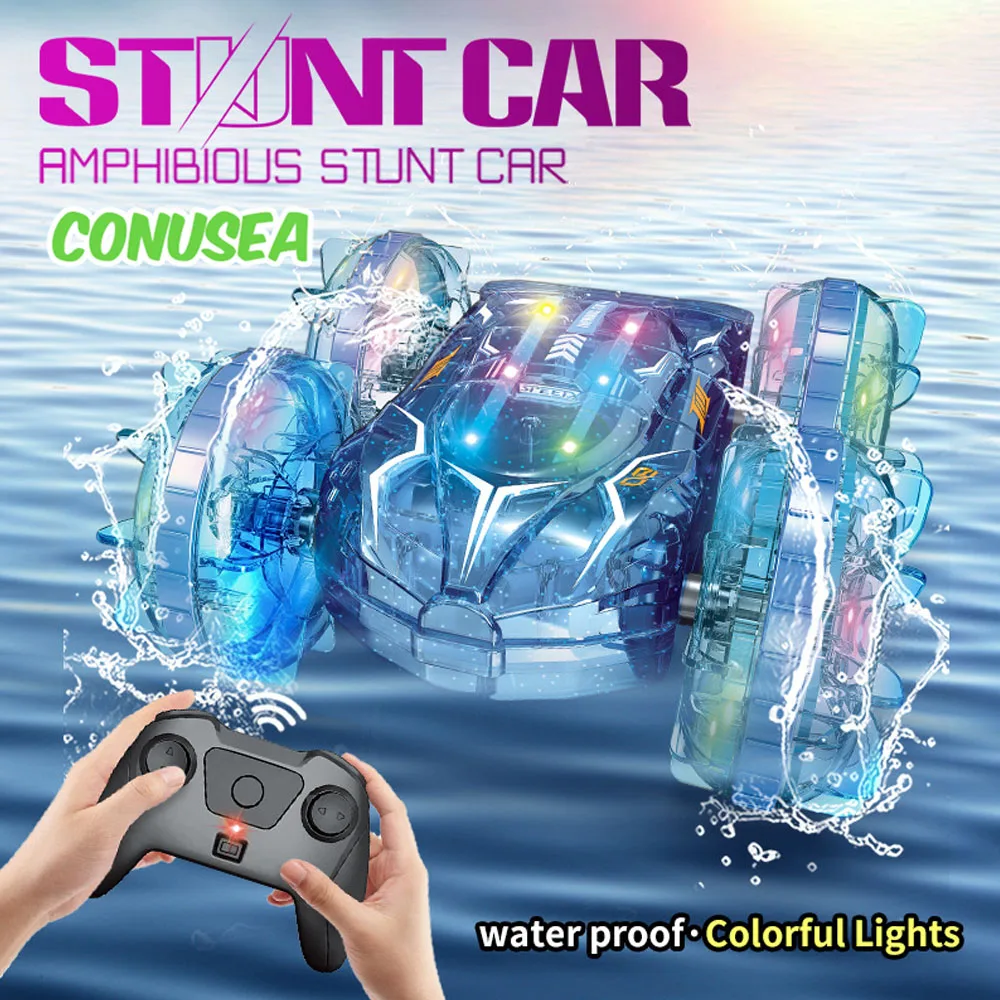 Remote Control Car Rc Stunt Car Drift Racing Vehicle 2.4G 5Ch Double-Sided Amphibious Cars Transparent Lights Electric Toys Boys
Remote Control Car Rc Stunt Car Drift Racing Vehicle 2.4G 5Ch Double-Sided Amphibious Cars Transparent Lights Electric Toys Boys