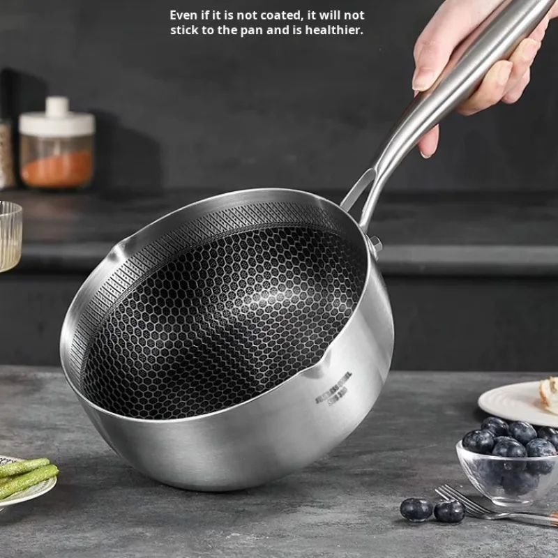 Milk Snow Pan 316 Stainless Steel Baby Food Supplement Pot Thickened Small Milk Pot Uncoated Household Baby Soup Noodle Pot
Milk Snow Pan 316 Stainless Steel Baby Food Supplement Pot Thickened Small Milk Pot Uncoated Household Baby Soup Noodle Pot