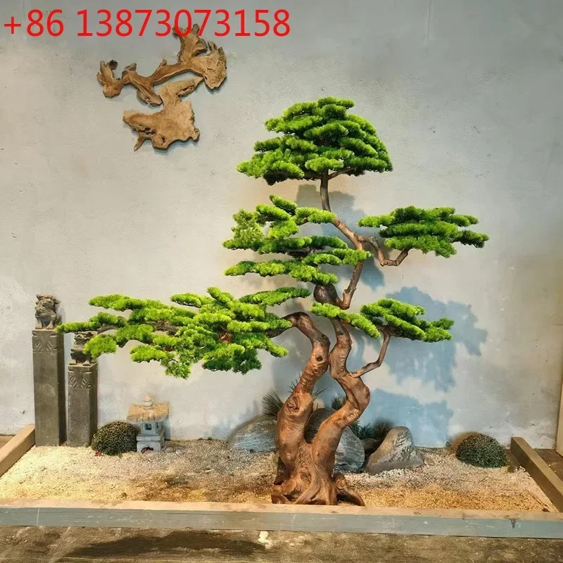 Simulation ornament large-scale modeling decorative tree bonsai solid wood carving landscaping welcome pine
Simulation ornament large-scale modeling decorative tree bonsai solid wood carving landscaping welcome pine