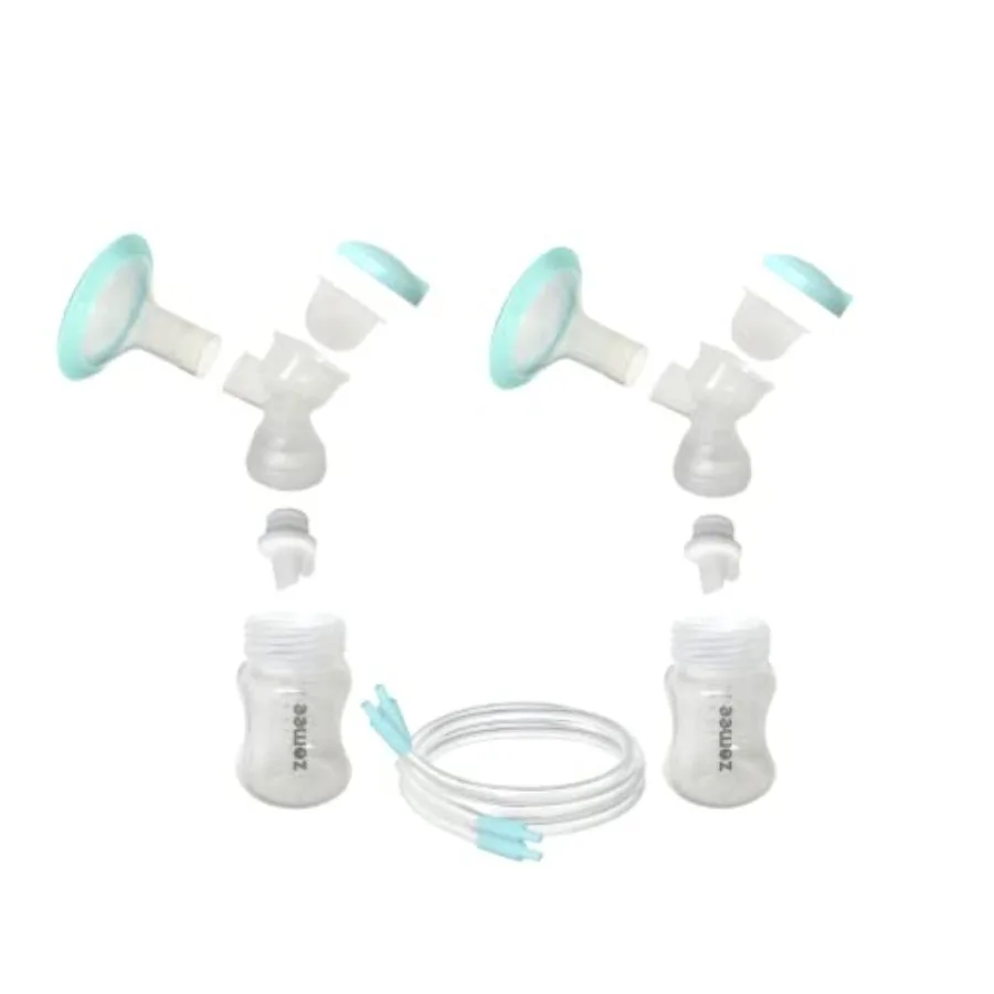 Zomee Double Breast Shield Kit Replacement Set for Z2 Size 24mm Includes; Breast Sheild Body, Diaphragms, Duckbill Valves, Tube
Zomee Double Breast Shield Kit Replacement Set for Z2 Size 24mm Includes; Breast Sheild Body, Diaphragms, Duckbill Valves, Tube