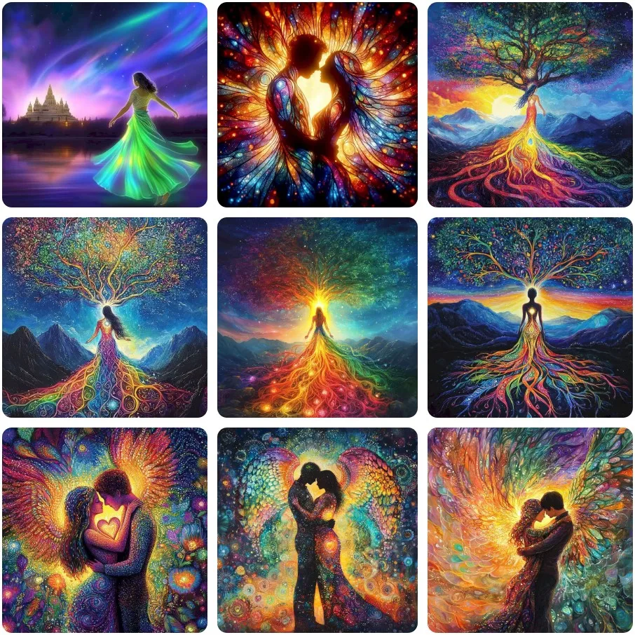 Colorful Soul Tree Couple Angel Fantasy Jigsaw Puzzle, Aurora Temple Life Tree Lovers Wing Spiritual Art Wall Decor Gift
Colorful Soul Tree Couple Angel Fantasy Jigsaw Puzzle, Aurora Temple Life Tree Lovers Wing Spiritual Art Wall Decor Gift