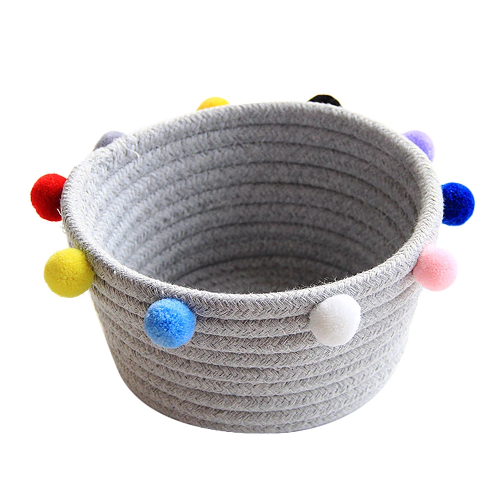 Cotton Rope Basket Storage Container Bedroom Sundries ganizer Home Decorative Woven Baskets Fabric Lightweight Easy Use
Cotton Rope Basket Storage Container Bedroom Sundries ganizer Home Decorative Woven Baskets Fabric Lightweight Easy Use