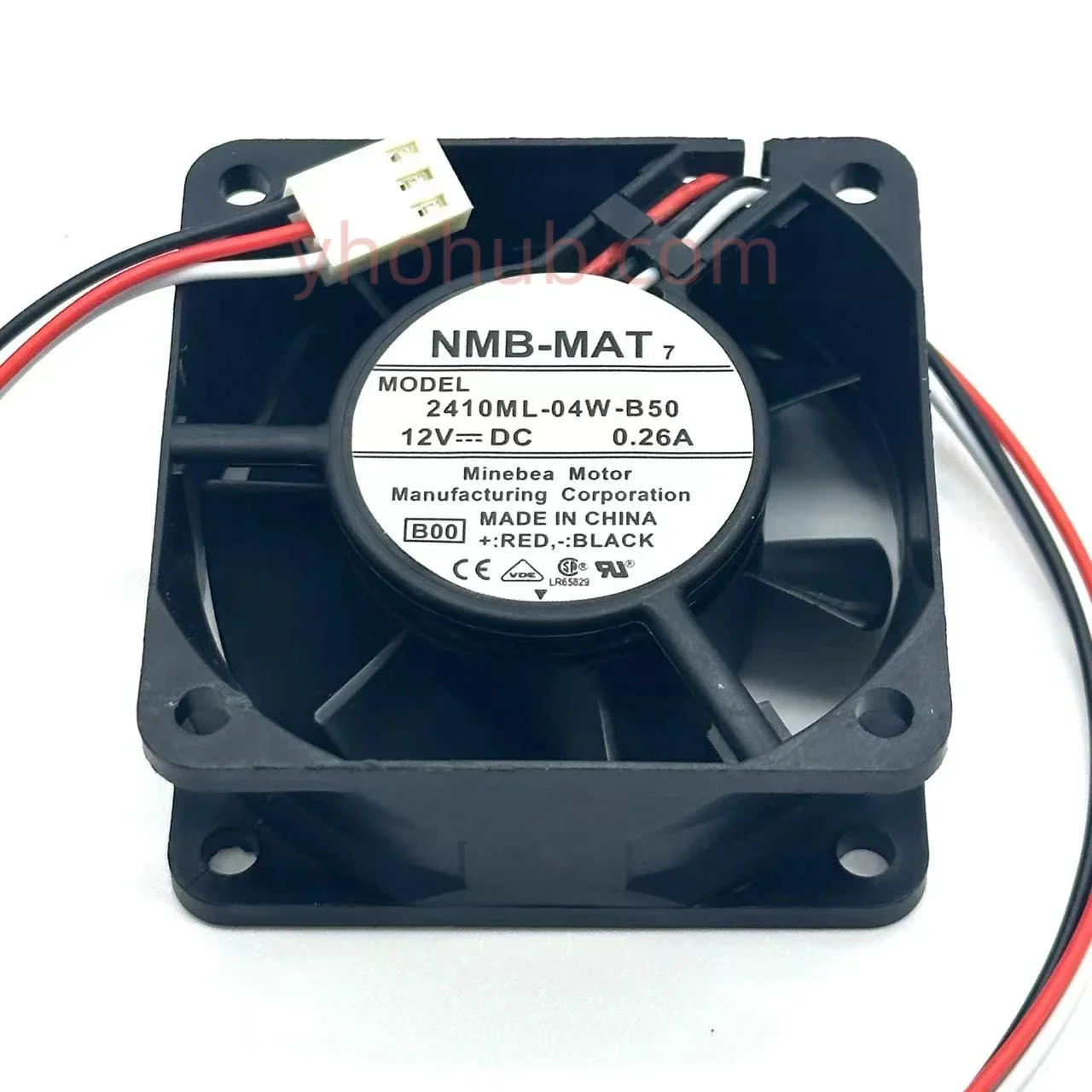 NMB-MAT 2410ML-04W-B50 B00 Server Cooling Fan DC 12V 0.26A 60x60x25mm
NMB-MAT 2410ML-04W-B50 B00 Server Cooling Fan DC 12V 0.26A 60x60x25mm