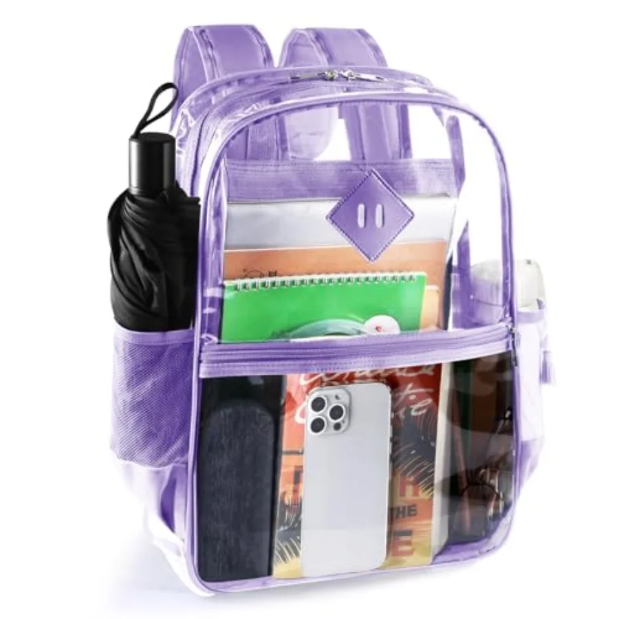 Clear backpack, Clear Backpack for School, Heavy Duty PVC Transparent Backpack, With Water-Resistant PVC Plastic Material and R
Clear backpack, Clear Backpack for School, Heavy Duty PVC Transparent Backpack, With Water-Resistant PVC Plastic Material and R