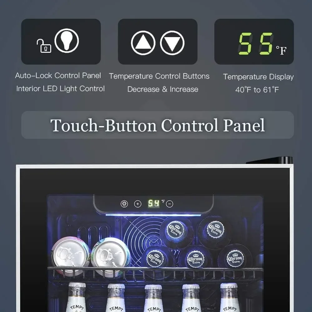 Beverage Refrigerator Cooler -120 Can Mini Fridge Glass Door for Soda Beer or Wine Constant Glass Door Small Drink Dispenser Cl
Beverage Refrigerator Cooler -120 Can Mini Fridge Glass Door for Soda Beer or Wine Constant Glass Door Small Drink Dispenser Cl