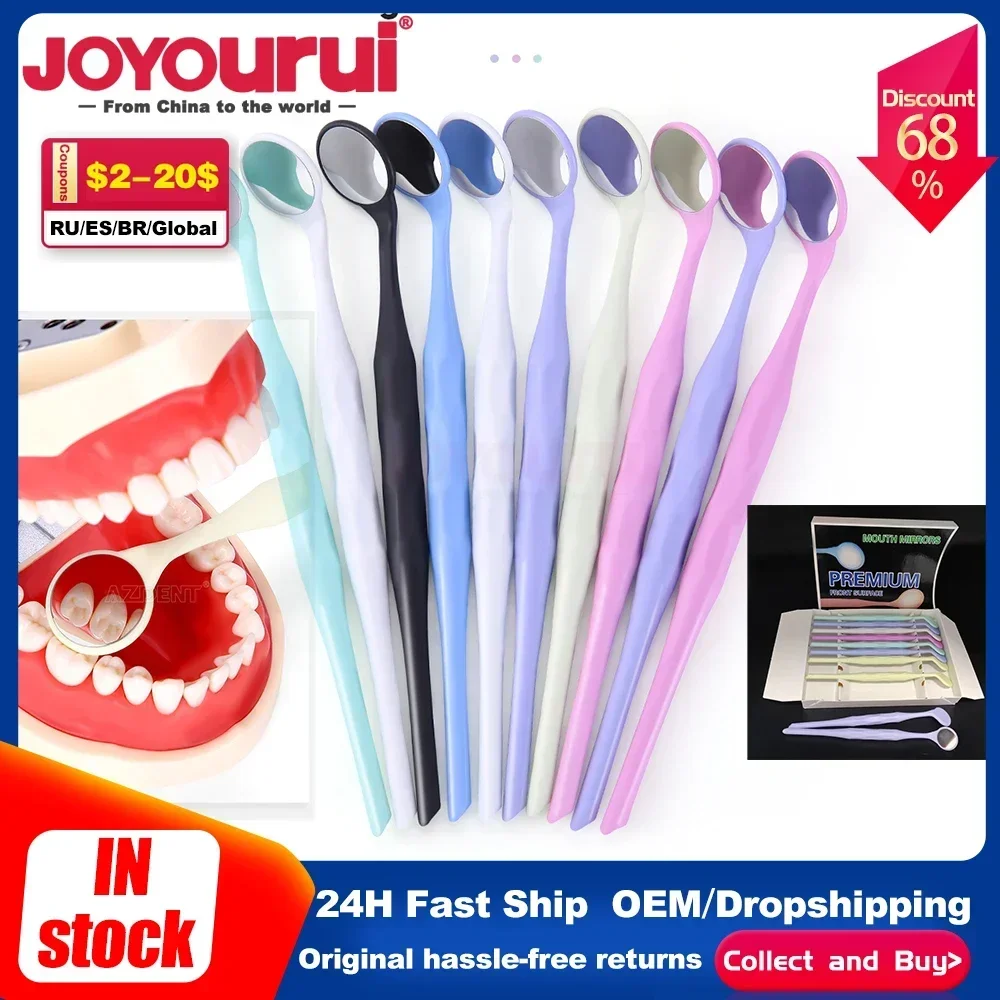 10pcs/Box Dental Double Sided Mouth Mirror Autoclavable Premium Front Surface Mouth Exam Reflector Oral Mirror Tooth Whitening
10pcs/Box Dental Double Sided Mouth Mirror Autoclavable Premium Front Surface Mouth Exam Reflector Oral Mirror Tooth Whitening