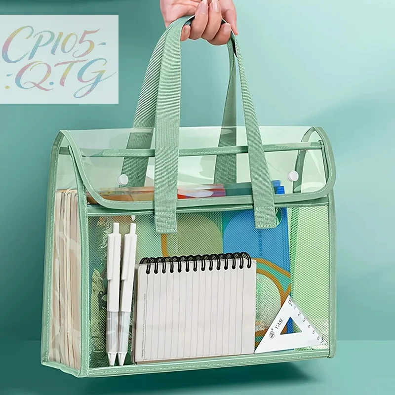 New 1 Large Capacity Portable Transparent Waterproof Handheld Folder, Expandable File Storage Bag, PVC Self-adhesive File Bag
New 1 Large Capacity Portable Transparent Waterproof Handheld Folder, Expandable File Storage Bag, PVC Self-adhesive File Bag