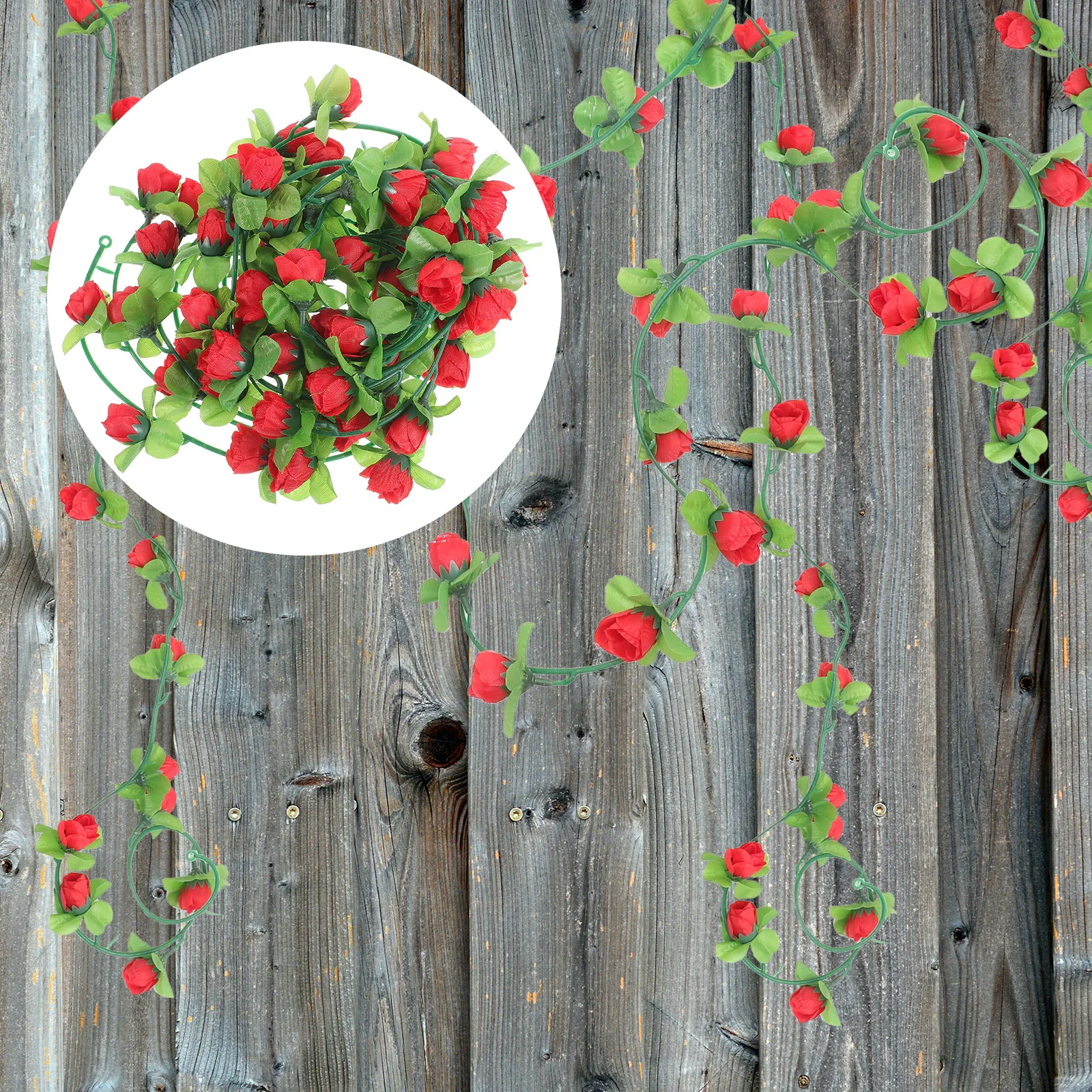 6pcs Artificial Rose Garland Fake Rose Vine Faux Hanging Flower Vine Garlands For Wedding Arch Door Home Decorative Floral Vines 
6pcs Artificial Rose Garland Fake Rose Vine Faux Hanging Flower Vine Garlands For Wedding Arch Door Home Decorative Floral Vines