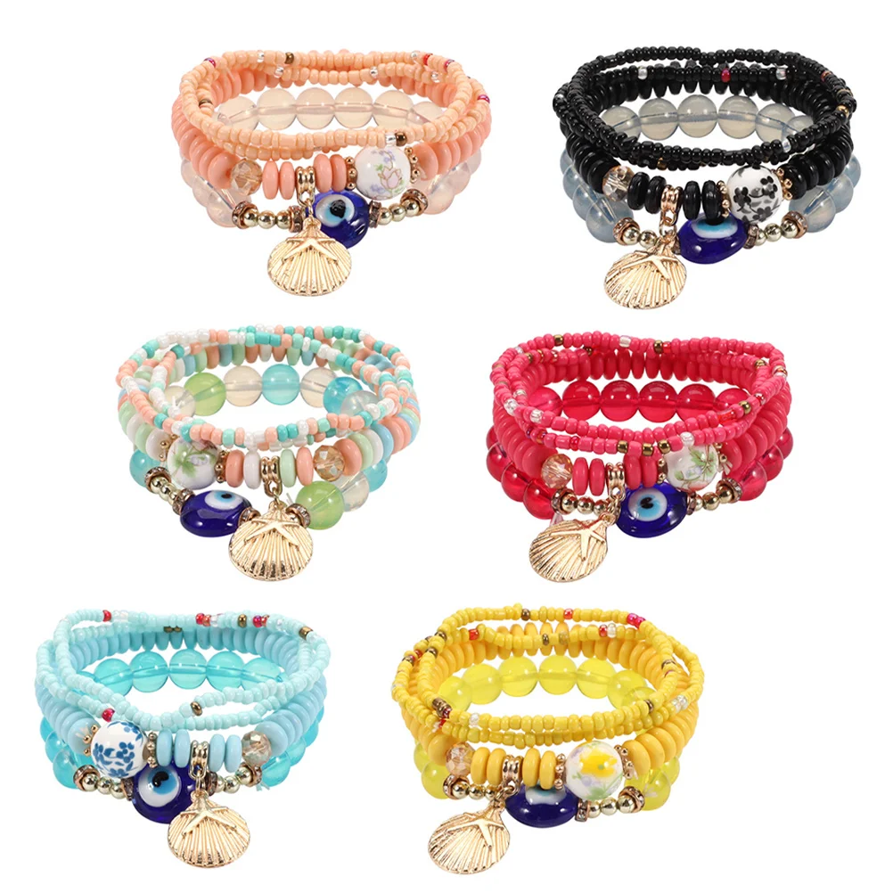 6Sets Bohemian Eye Bracelets Chic Beaded Bracelets for Women Trendy Fashion Jewelry Gift Eye Bracelet Bracelet Jewelry
6Sets Bohemian Eye Bracelets Chic Beaded Bracelets for Women Trendy Fashion Jewelry Gift Eye Bracelet Bracelet Jewelry
