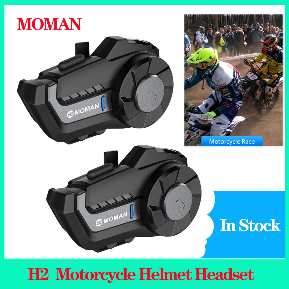 MOMAN H2 Bluetooth-Compatible Motorcycle Helmet Headset Headphone Wireless Bike Helmet Intercom Waterproof WiFi Video Recorder
MOMAN H2 Bluetooth-Compatible Motorcycle Helmet Headset Headphone Wireless Bike Helmet Intercom Waterproof WiFi Video Recorder