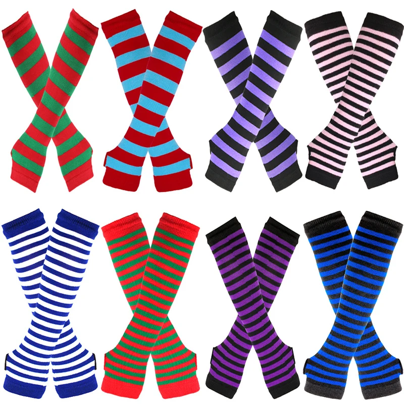 Unisex Long Fingerless Gloves Gloves Arm Cover Striped Cotton Wrist Sleeves Arm Warmer Sleeve Knitted Gloves Womens Fingerless
Unisex Long Fingerless Gloves Gloves Arm Cover Striped Cotton Wrist Sleeves Arm Warmer Sleeve Knitted Gloves Womens Fingerless