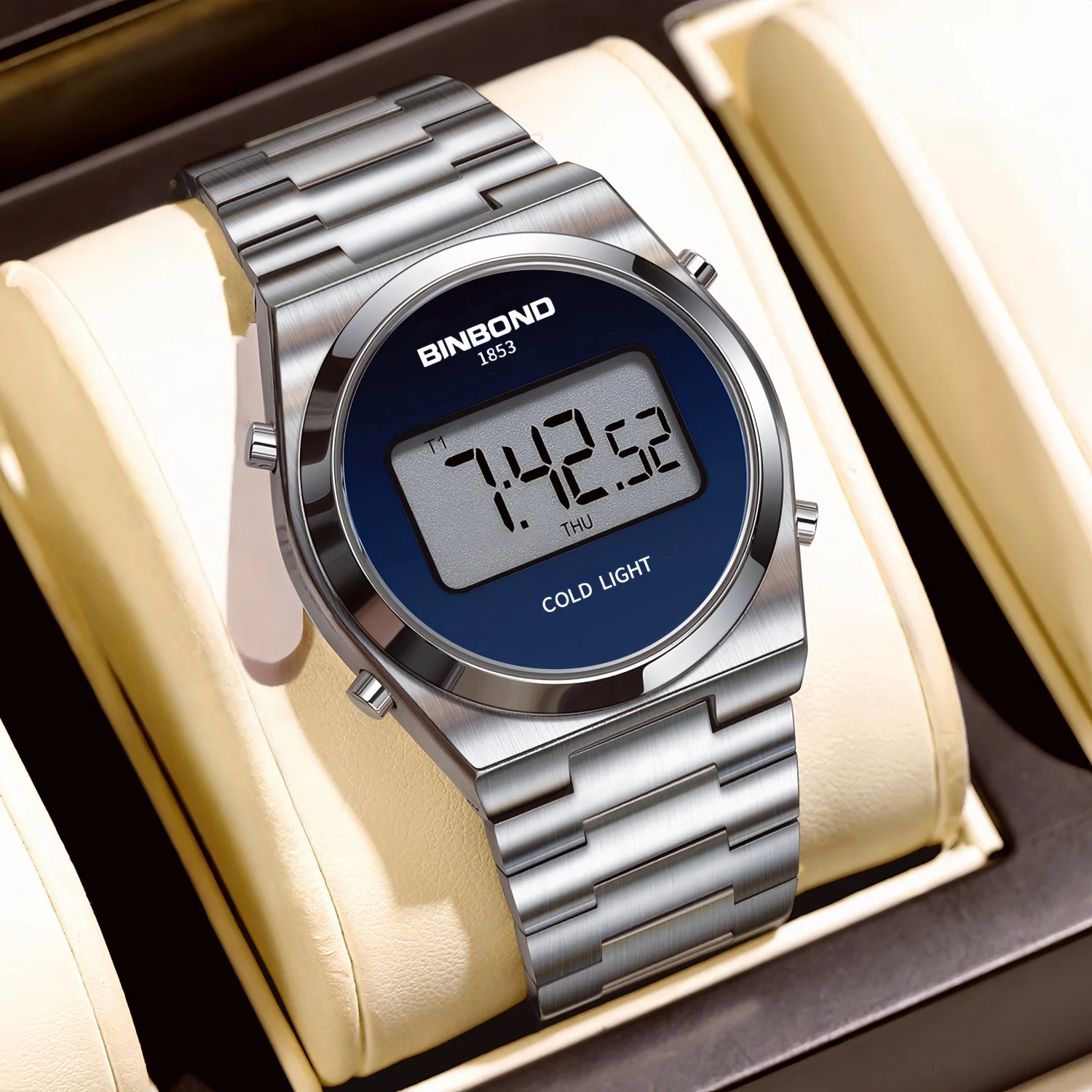 BINBOND Business Brand Casual Men's Quartz Digital Wristwatch Stopwatch Function Date Display 30M Water -Resistance Holiday Gift
BINBOND Business Brand Casual Men's Quartz Digital Wristwatch Stopwatch Function Date Display 30M Water -Resistance Holiday Gift