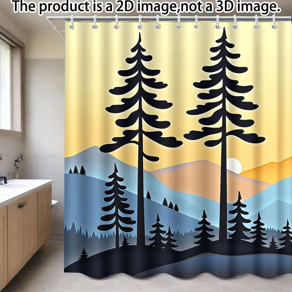 Large 180x180cm Shower Curtain Forest Landscape Tree Silhouette Boho Mountain Sunset Bathroom Decor Liner
Large 180x180cm Shower Curtain Forest Landscape Tree Silhouette Boho Mountain Sunset Bathroom Decor Liner