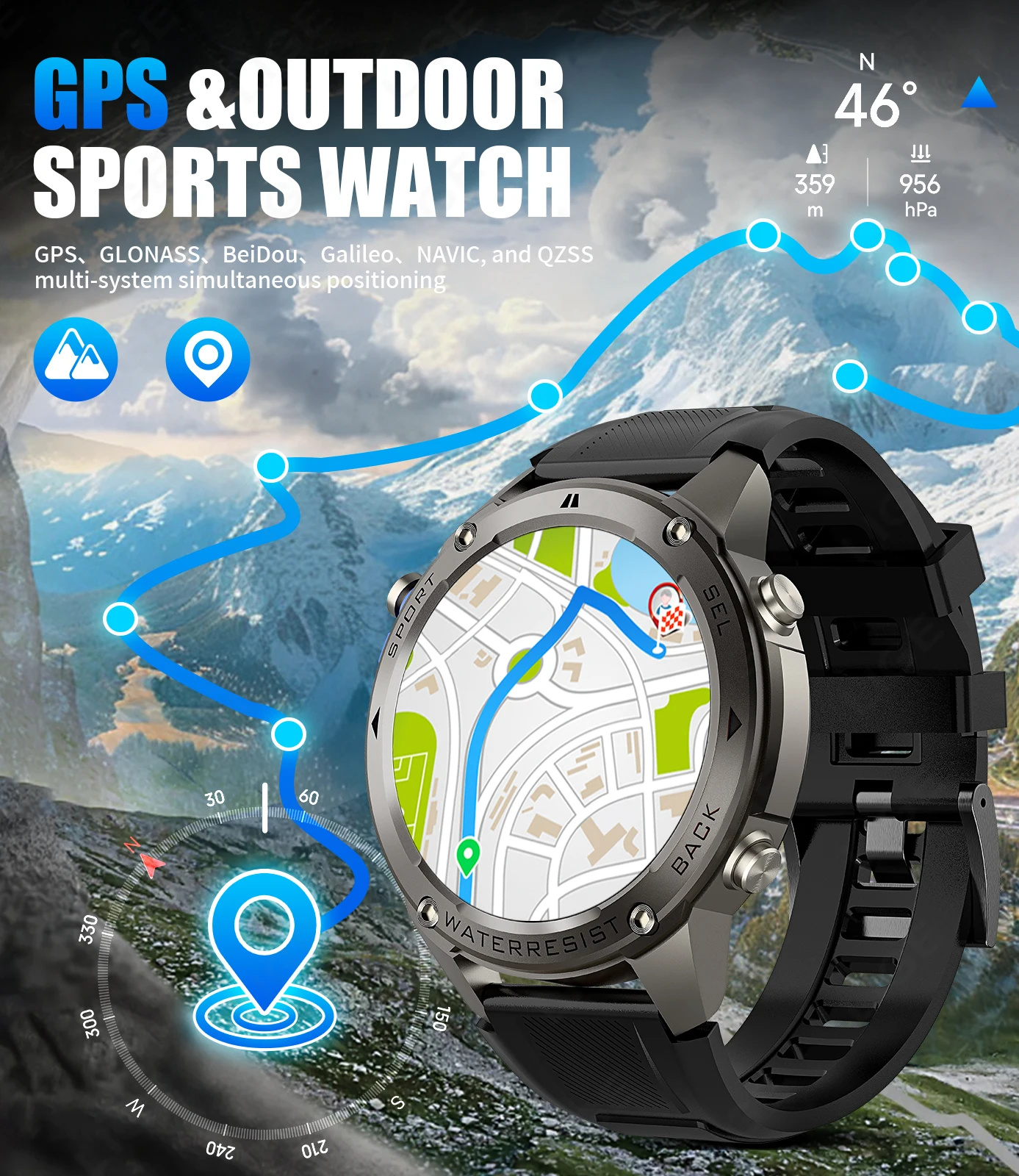 LIGE New 5ATM Waterproof Compass Heart Rate Smart Watch 2025 GPS AMOLED Screen Outdoor Sports Fitness Tracker Smartwatch Men
LIGE New 5ATM Waterproof Compass Heart Rate Smart Watch 2025 GPS AMOLED Screen Outdoor Sports Fitness Tracker Smartwatch Men