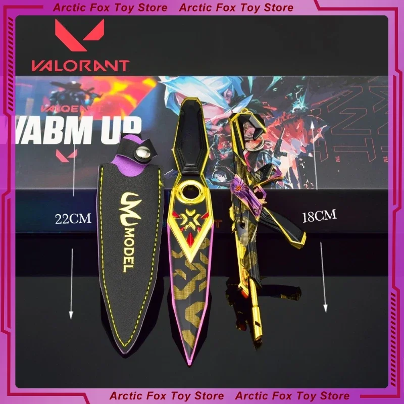 22cm new Valorant Game peripheral Metal model Weapons and props Desktop decoration ornaments Kids Birthday festival gifts toys
22cm new Valorant Game peripheral Metal model Weapons and props Desktop decoration ornaments Kids Birthday festival gifts toys