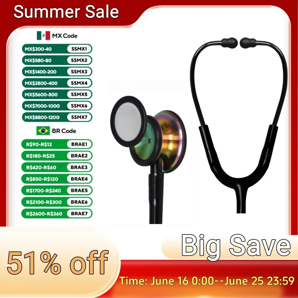 Medical Double Sided Stethoscope Professional Portable Cardiology Stethoscope Medical Equipment Nurse Doctor Stethoscope
Medical Double Sided Stethoscope Professional Portable Cardiology Stethoscope Medical Equipment Nurse Doctor Stethoscope