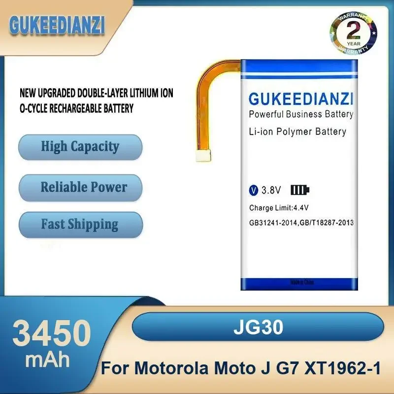 JG30 аккумулятор для мобильного телефона большой емкости 3450 мАч для Motorola Moto J G7 XT1962-1
JG30 аккумулятор для мобильного телефона большой емкости 3450 мАч для Motorola Moto J G7 XT1962-1