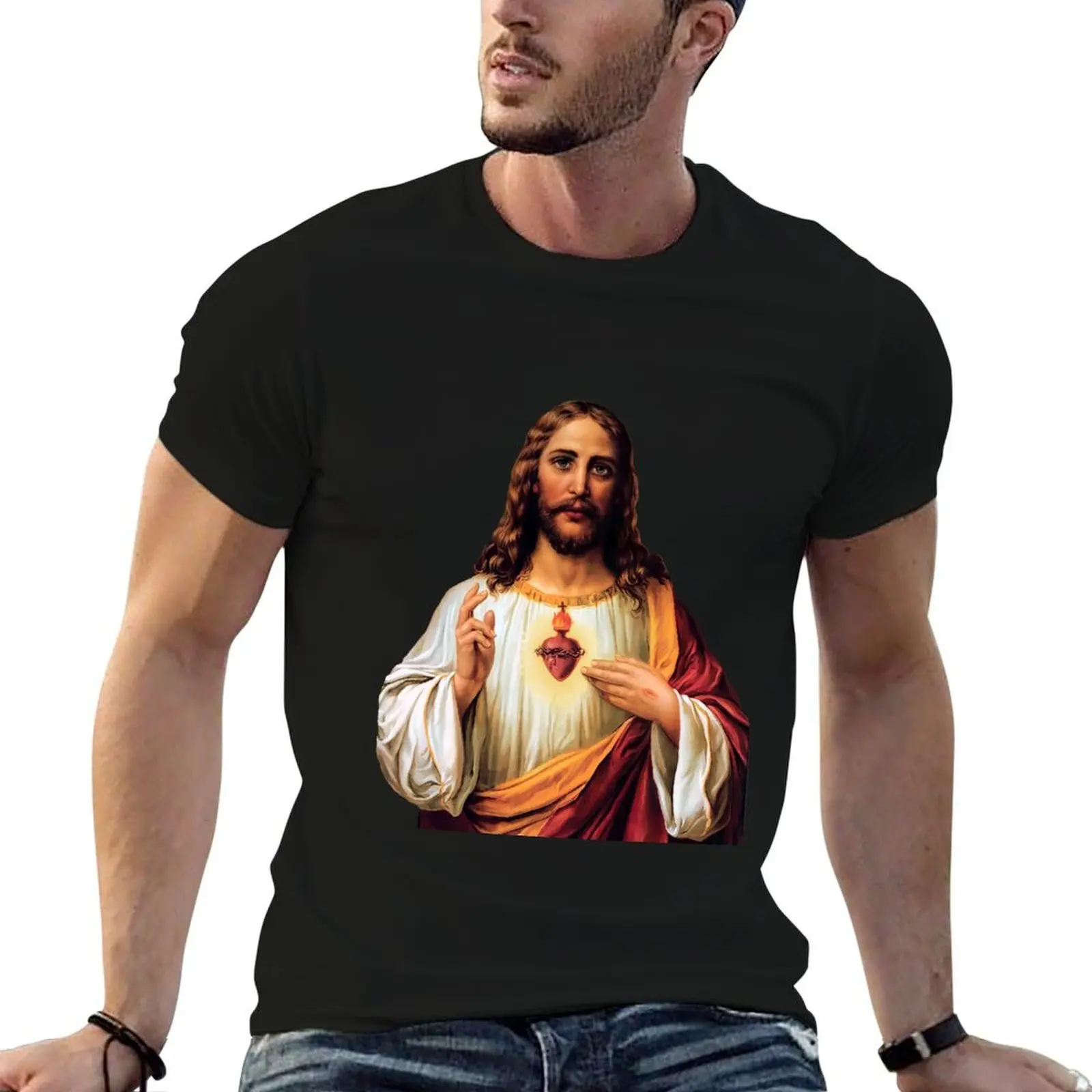 Sacred Heart of Jesus - III (transparent background design) T-Shirt man t shirts for men T-Shirt
Sacred Heart of Jesus - III (transparent background design) T-Shirt man t shirts for men T-Shirt