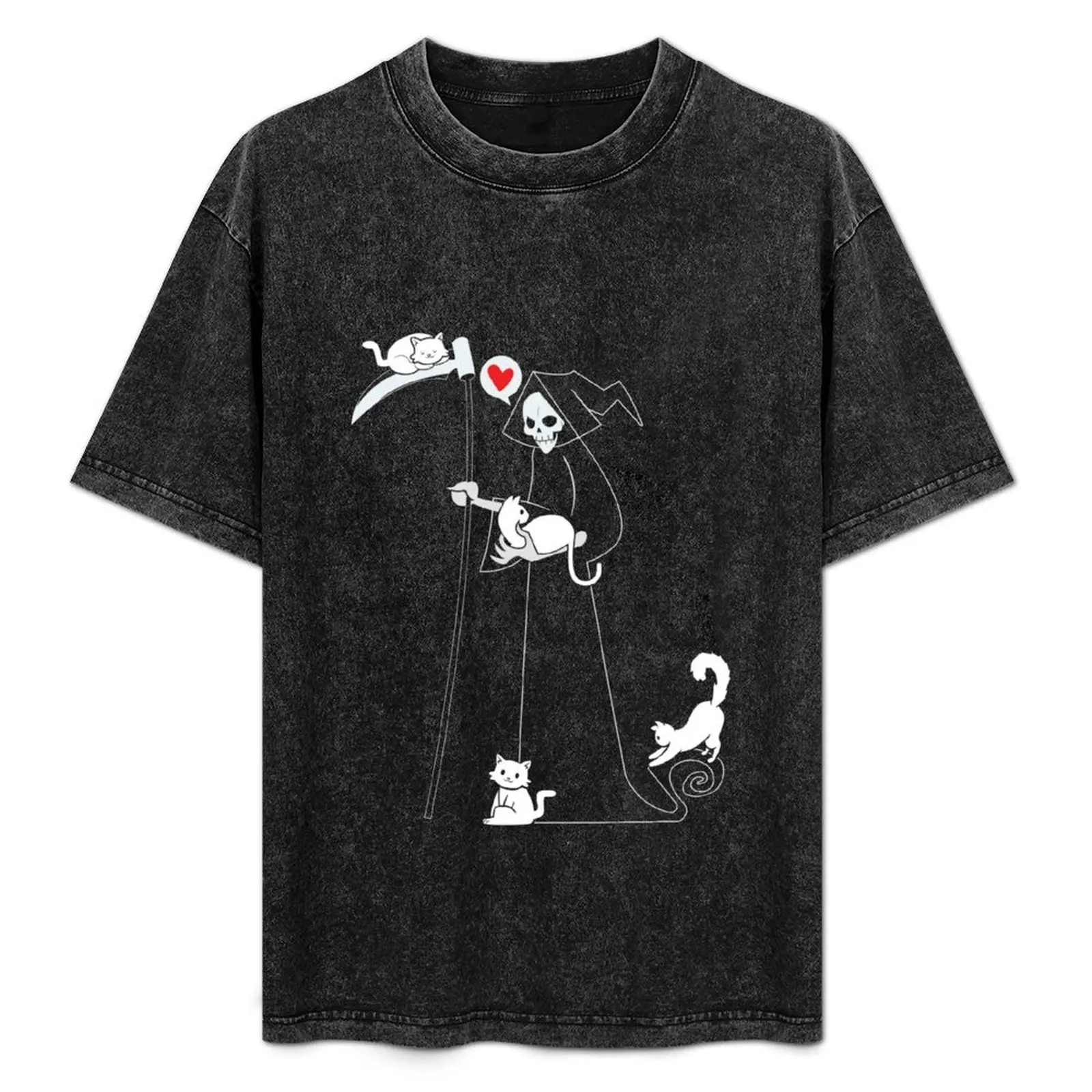 Grim Reaper Cat Satanic Hail Satan Occult T-Shirt Minimal Art Print T-Shirt
Grim Reaper Cat Satanic Hail Satan Occult T-Shirt Minimal Art Print T-Shirt