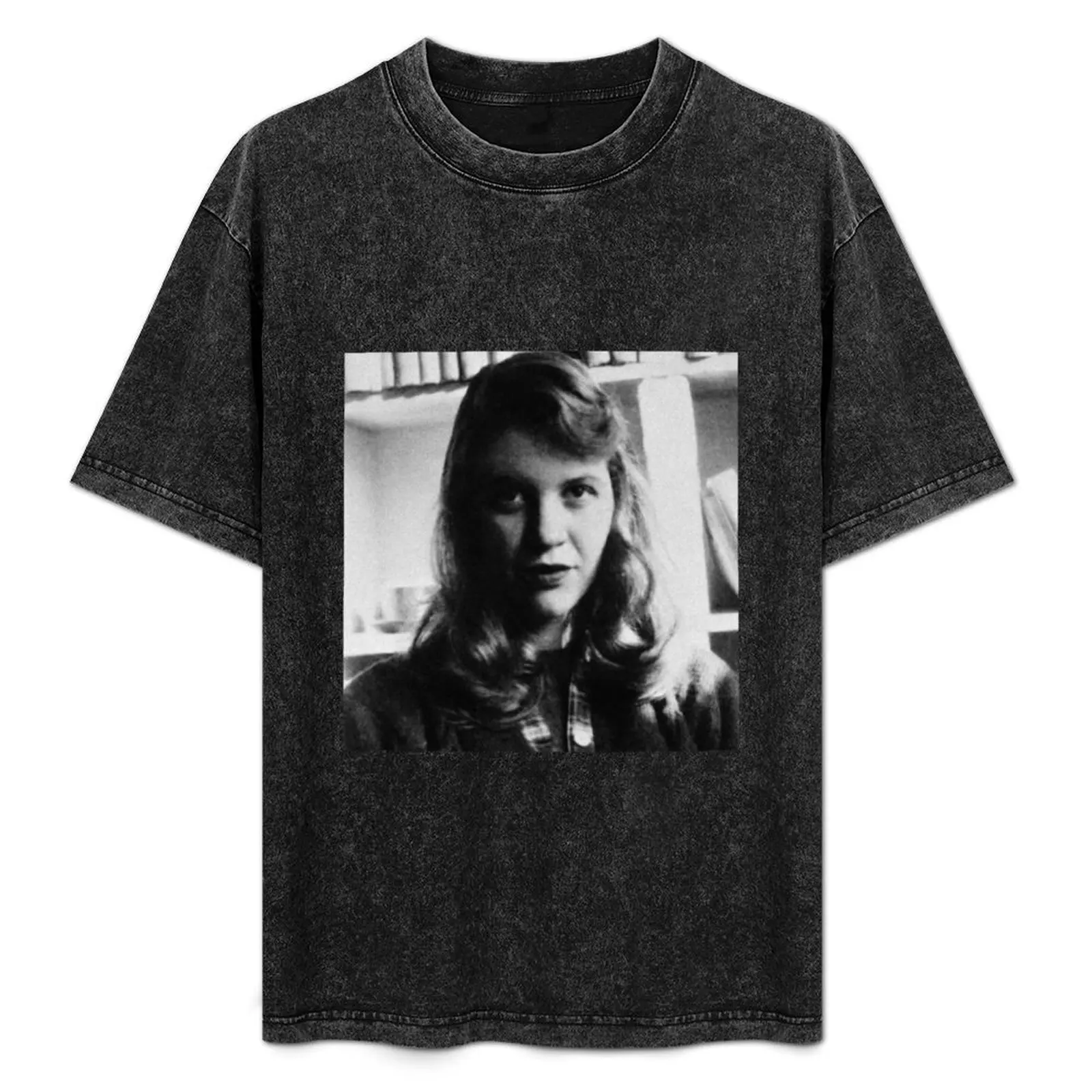Sylvia Plath - Photo T-Shirt Basic Short Sleeve Cotton Blend T-Shirt
Sylvia Plath - Photo T-Shirt Basic Short Sleeve Cotton Blend T-Shirt