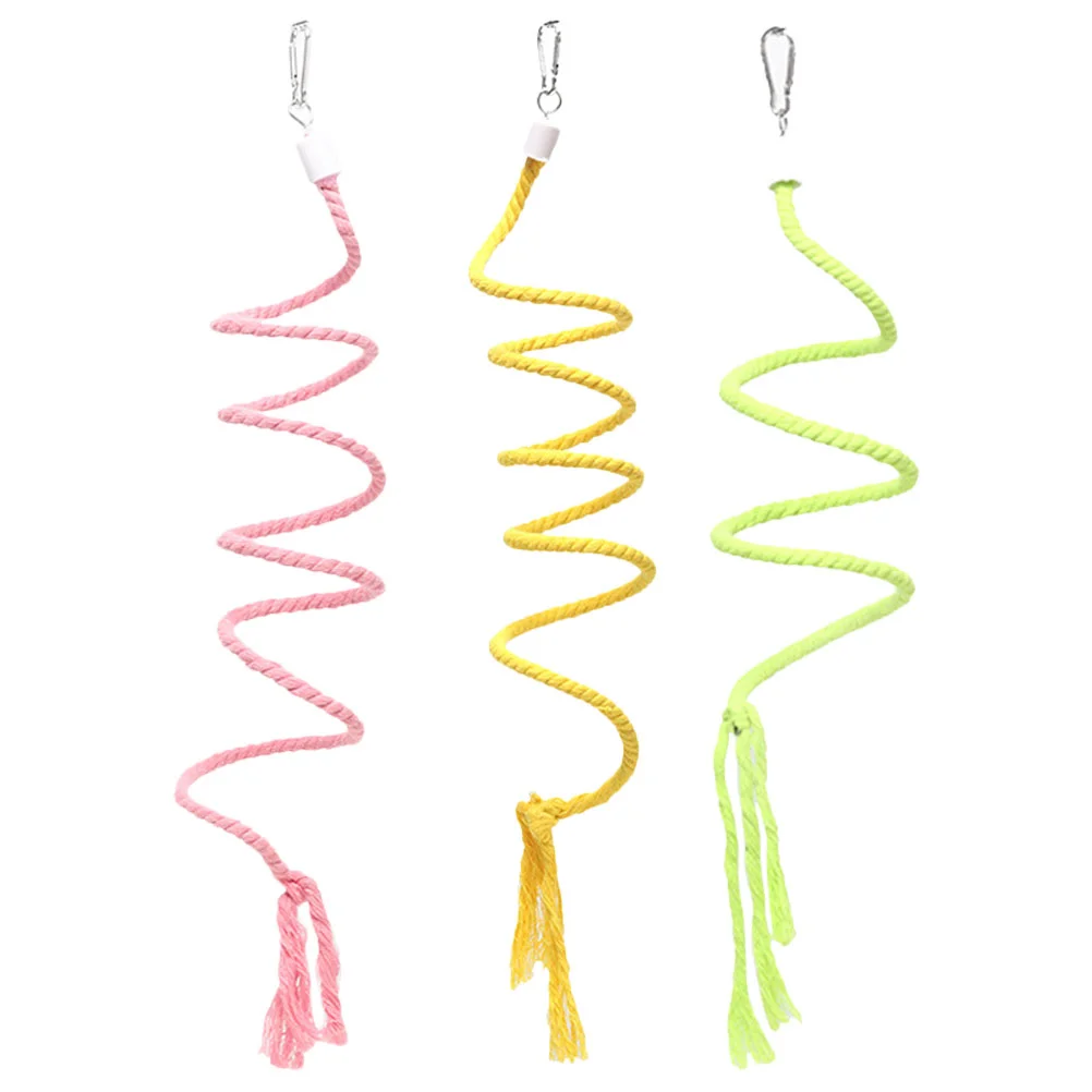 3 Pcs Parrot Swing Ladder Bird Toys Perch Stand for Parakeets Birdcage Hanging Accessories Fabric Cockatiel
3 Pcs Parrot Swing Ladder Bird Toys Perch Stand for Parakeets Birdcage Hanging Accessories Fabric Cockatiel