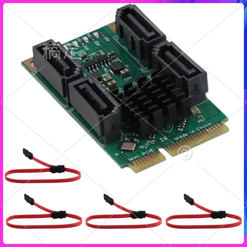 AP-Expansion Adapter PCIE To SATA Expansion Card Full Height MPCI-E To Quad SATA HDD Interface Adapter Card For Synology
AP-Expansion Adapter PCIE To SATA Expansion Card Full Height MPCI-E To Quad SATA HDD Interface Adapter Card For Synology