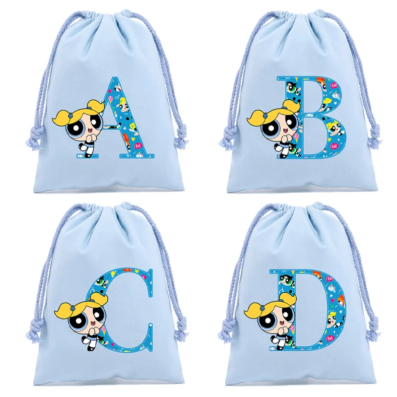The Powerpuff Girls Canvas Drawstring Bags Bubbles Kawaii Anime Letter A-Z Handbag Birthday Loot Storage Decoration Pouch Gift
The Powerpuff Girls Canvas Drawstring Bags Bubbles Kawaii Anime Letter A-Z Handbag Birthday Loot Storage Decoration Pouch Gift