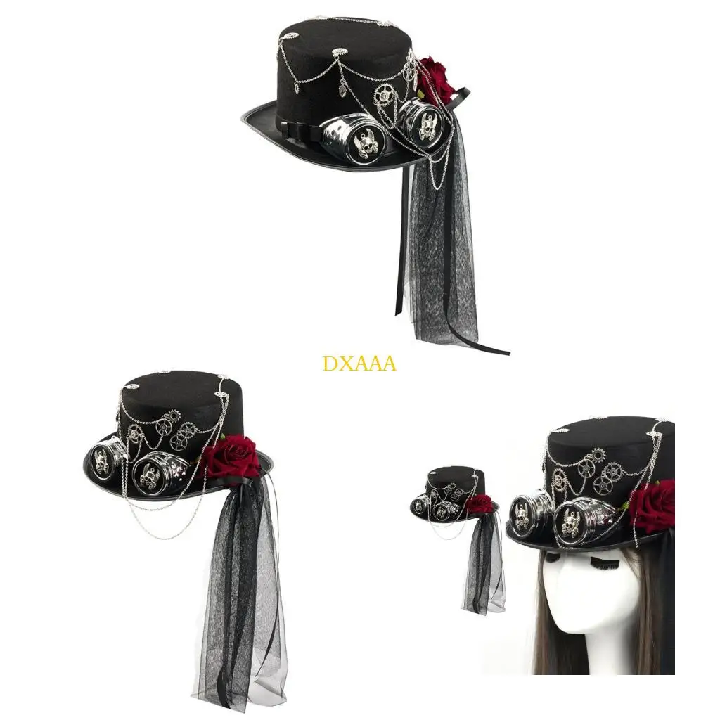 DXAA Victorian Styles Headpiece With Articulated Goggles For Costume Enthusiasts
DXAA Victorian Styles Headpiece With Articulated Goggles For Costume Enthusiasts