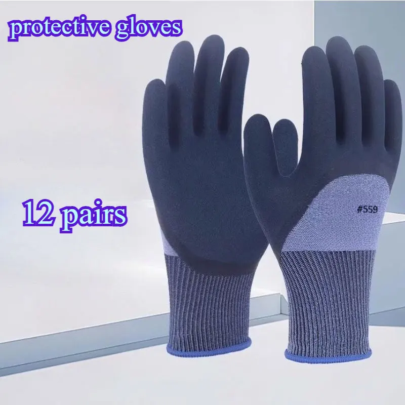 12 Pairs Home Protective Gloves Durable Anti-slip Soft and Breathable Construction Gloves for Construction Work Safety Gloves
12 Pairs Home Protective Gloves Durable Anti-slip Soft and Breathable Construction Gloves for Construction Work Safety Gloves