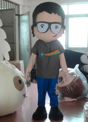 New Adult Hot Sale cool boy with glasses Doll Fancy Cartoon Mascot Costume Plush Christmas Fancy Dress Halloween Mascot Costume
New Adult Hot Sale cool boy with glasses Doll Fancy Cartoon Mascot Costume Plush Christmas Fancy Dress Halloween Mascot Costume