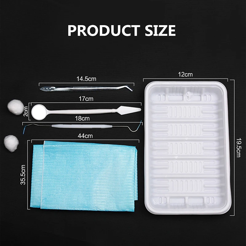 Disposable Dental Examination Kit with Mouth Mirror Tweezer Probe in Instrument Box Plastic Dentist Tray
Disposable Dental Examination Kit with Mouth Mirror Tweezer Probe in Instrument Box Plastic Dentist Tray