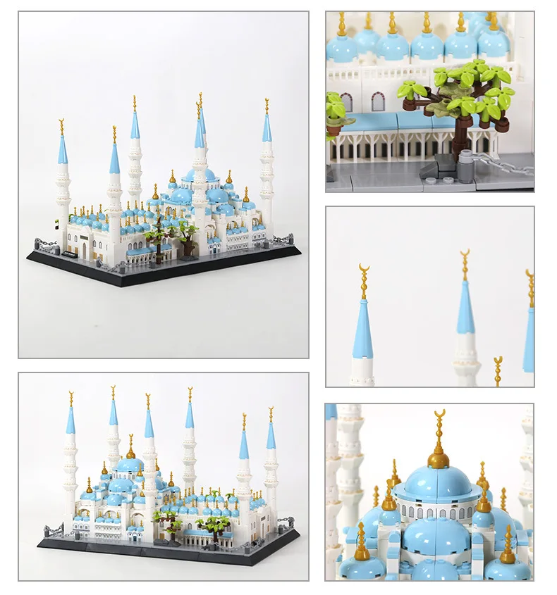 3D Blue Mosque Sultan Ahmed Mosque Model Building Blocks DIY Micro Bricks Educational Toys for Adults & Kids Gifts
3D Blue Mosque Sultan Ahmed Mosque Model Building Blocks DIY Micro Bricks Educational Toys for Adults & Kids Gifts
