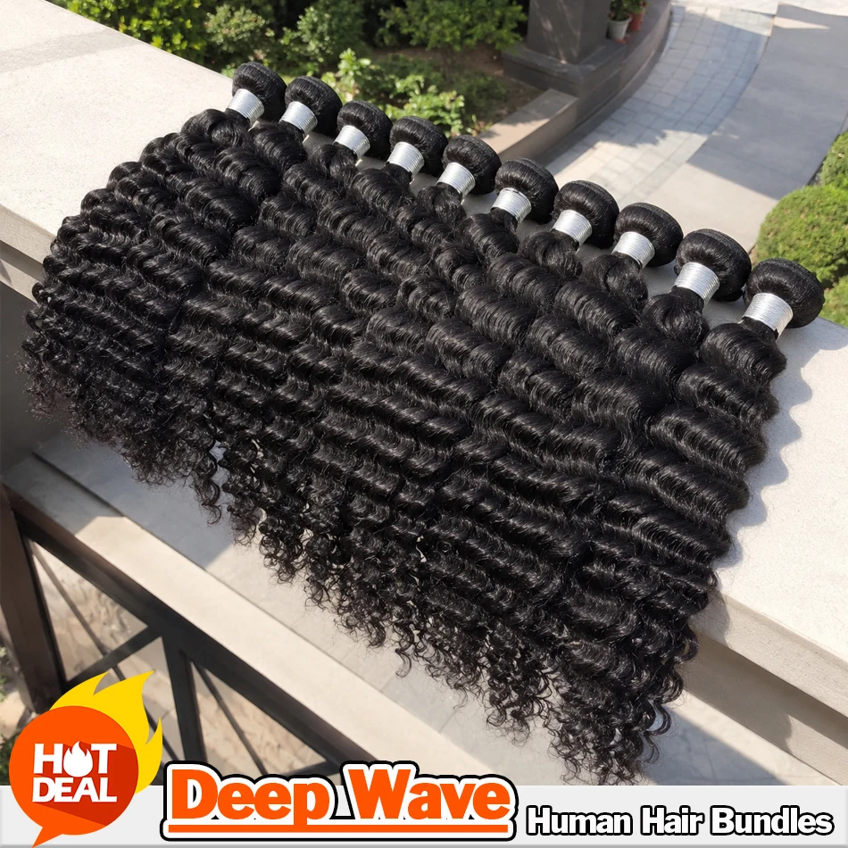 32 34 Inch Deep Wave Human Hair 1 3 4 Bundles Brazilian Virgin Remy Unprocessed Weaving Water Wave Curly Hair Extensions Bundles
32 34 Inch Deep Wave Human Hair 1 3 4 Bundles Brazilian Virgin Remy Unprocessed Weaving Water Wave Curly Hair Extensions Bundles