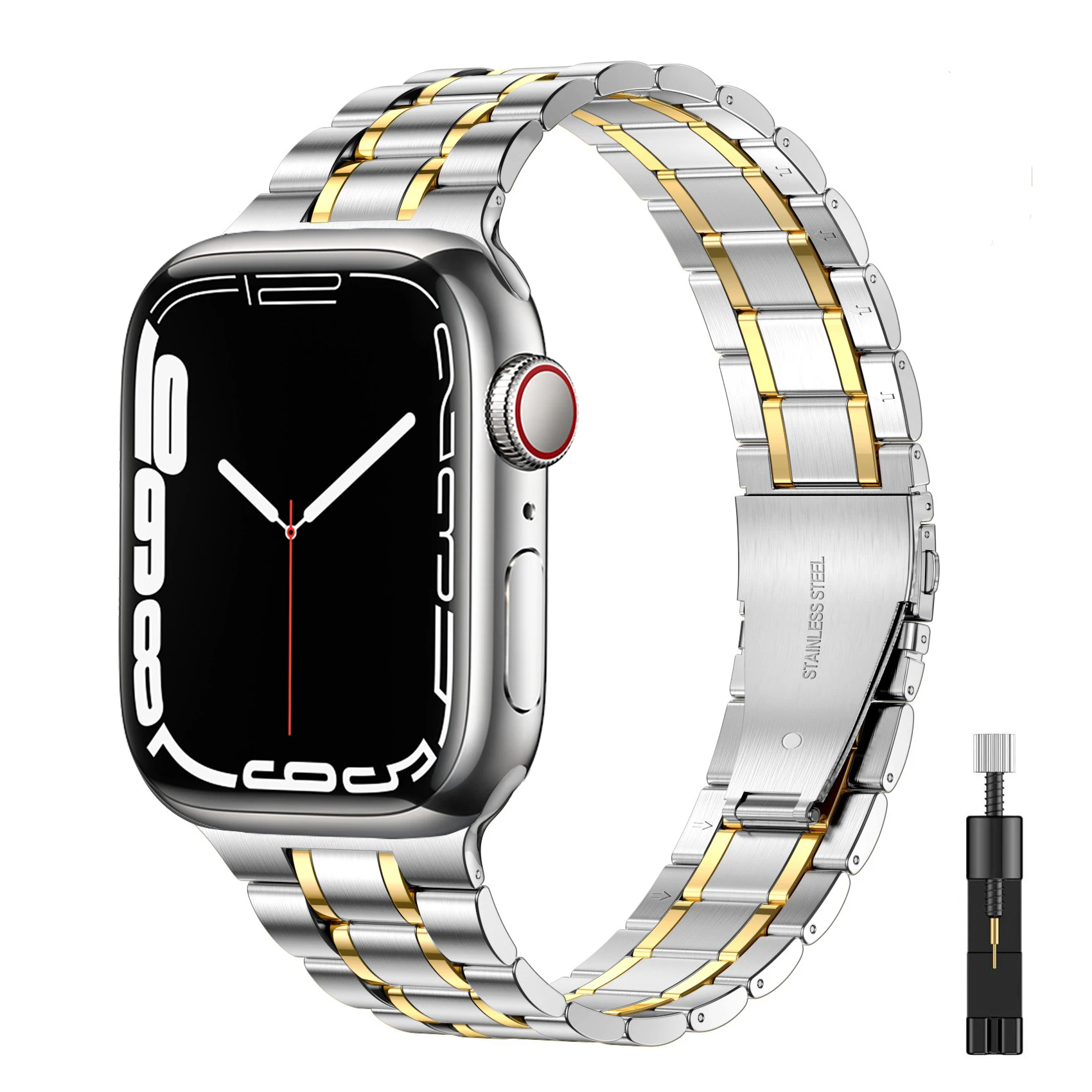 Ремешок из нержавеющей стали для Apple watch band 45 мм 44 мм 41 мм 40 мм 42 мм 38 мм 3 4 5 6 SE 44 мм, металлический браслет для iWatch Series 7 45 мм
Ремешок из нержавеющей стали для Apple watch band 45 мм 44 мм 41 мм 40 мм 42 мм 38 мм 3 4 5 6 SE 44 мм, металлический браслет для iWatch Series 7 45 мм