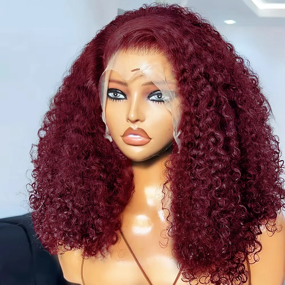 Burgundy 99J Curly Short Bob Wig 13x4 Lace Front Bob Wigs Human Hair 250% Density Transparent Lace Wigs Curly Bob Wig For Women
Burgundy 99J Curly Short Bob Wig 13x4 Lace Front Bob Wigs Human Hair 250% Density Transparent Lace Wigs Curly Bob Wig For Women