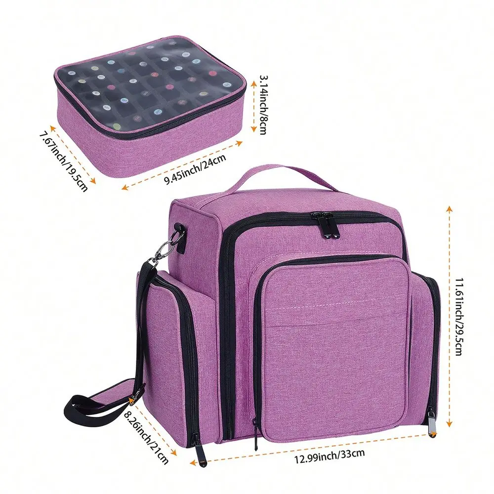 Polish Organizer Case Holds 60 Bottles Portable Travel Storage Box With 2 Detachable Bags, Designed For Womens Nail Tools, Esse
Polish Organizer Case Holds 60 Bottles Portable Travel Storage Box With 2 Detachable Bags, Designed For Womens Nail Tools, Esse
